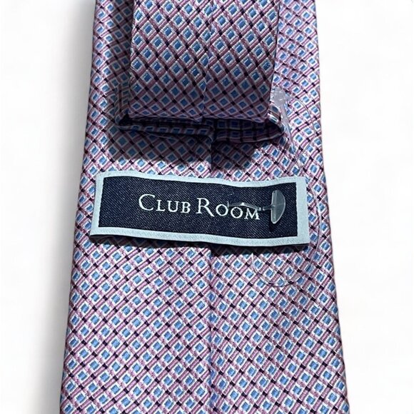 Club Room Men's Kaur Classic Geometric Neat Tie, New - Picture 4 of 6